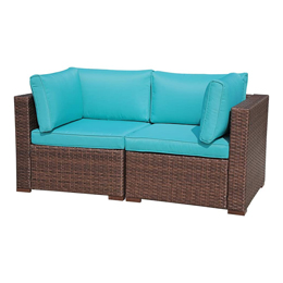 Outdoor Loveseat Patio Wicker Sofa
